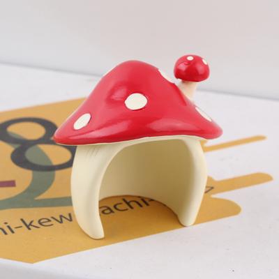 Home Crafts Red Mushroom Room Resin Atmosphere Ornaments Horticultural Micro Landscape Matching Shooting Props Ornaments