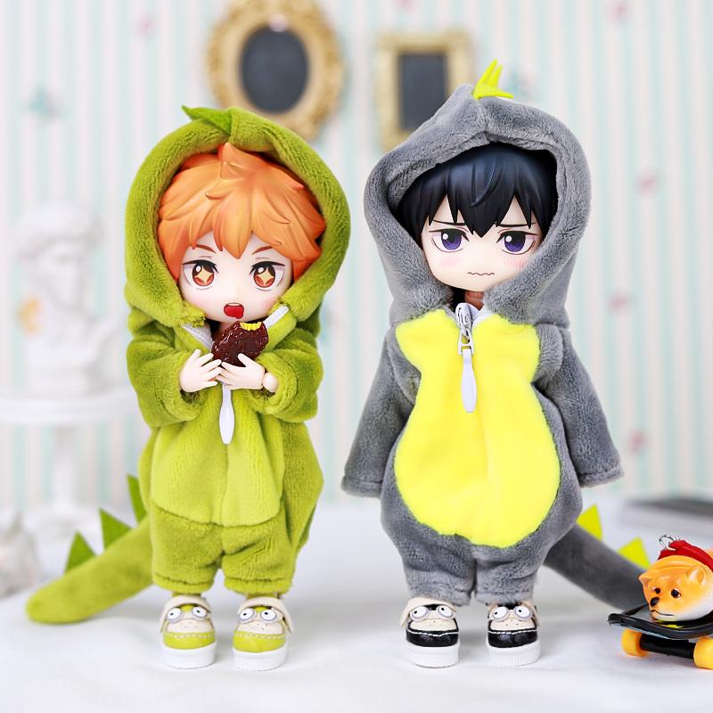 Boneca OB11 Dinosaurus Animal Monstro Pop Roupas Para Ob11 Obitsu 11 Molly Gsc 1/12 Bjd Boneca Acessórios Roupas Roupas Bjd