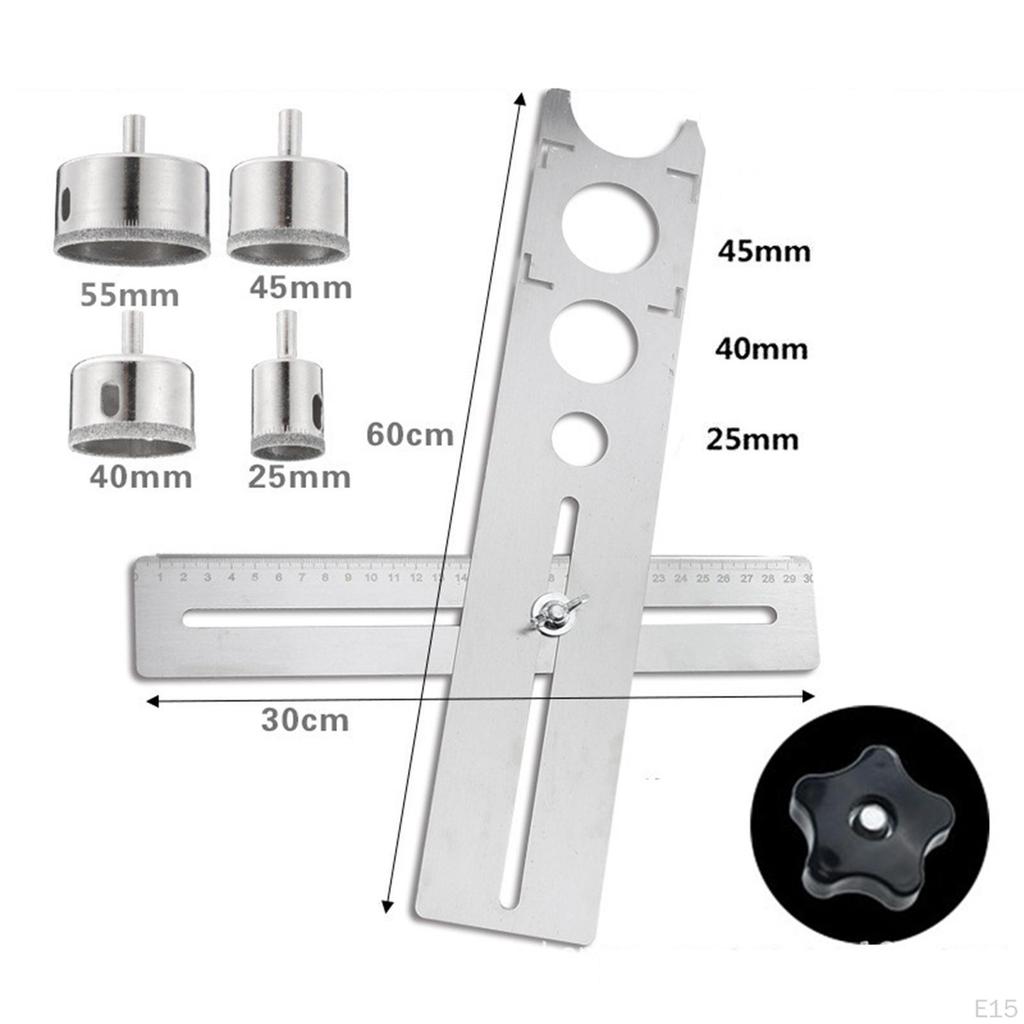 Riglă pentru găuri în faianță Ceramică Artefact de găurire Perforator pentru perete