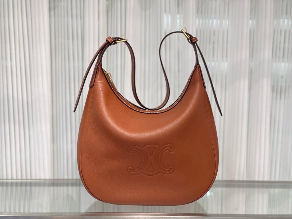 Women's Bag 2024 New Arc De Triomphe Moon Bag Large Capacity Commuter Underarm Bag Retro Messenger Bag Versatile Shoulder