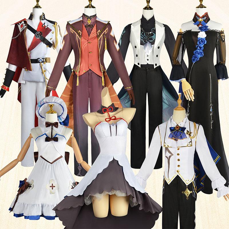 Impact Zhongli Genshin Tartaglia Albedo Ganyu Cosplay Costume Music Concerts