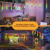 Solar LED Meteor Shower Rain Lights Falling Light Waterproof 8Tubes 288LED Fairy Lights For Xmas Tree Garden Wedding Party Decor