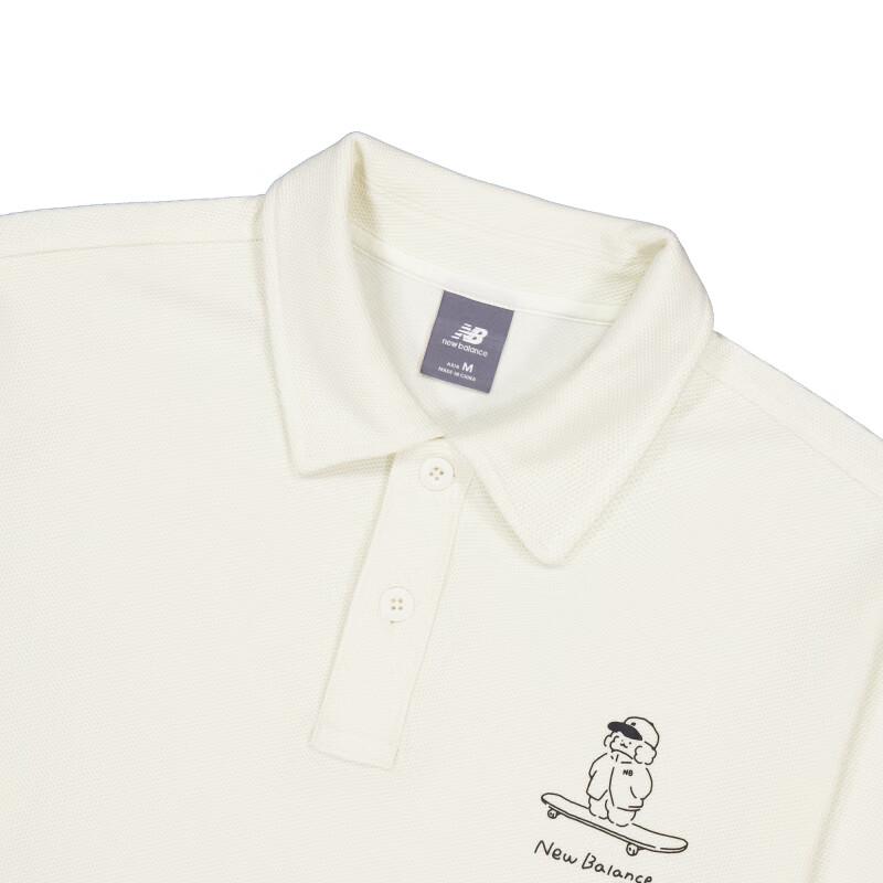 New Balance Polo Shirt Unisex White NFE27011-IV