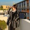 Comfortable and Warm Striped Jacquard Woolen Coat for Autumn and Winter