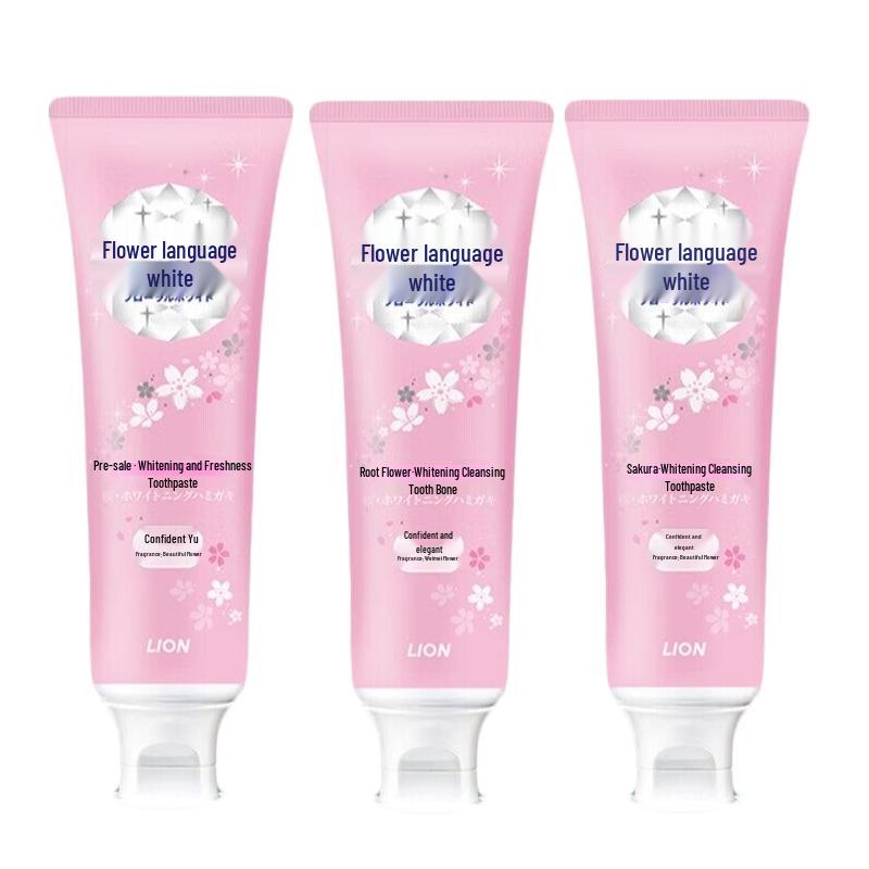 

LION Floral White Cherry Blossom Whitening Toothpaste