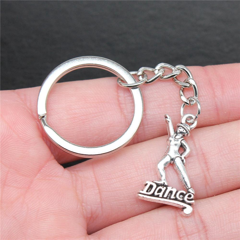28mm Key Ring Text Tags Friendship Minimalist Jewelry Components QY049