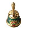 Hand Bell Vintage Brass Antique Exquisite Carved Pattern Hand Call Bell HandBell for Dinner Wedding