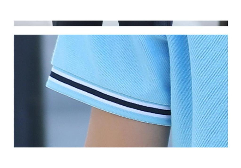 2022 Blue School Uniform Set: Summer Short Sleeve Sportswear for Primary, Junior High & High School