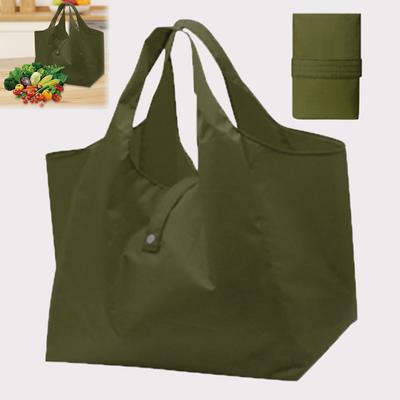 Foldable Shopping Bag Large Capacity Strong Load-bearing Waterproof Reusable Collapsible Grocery Bag Holder Tote