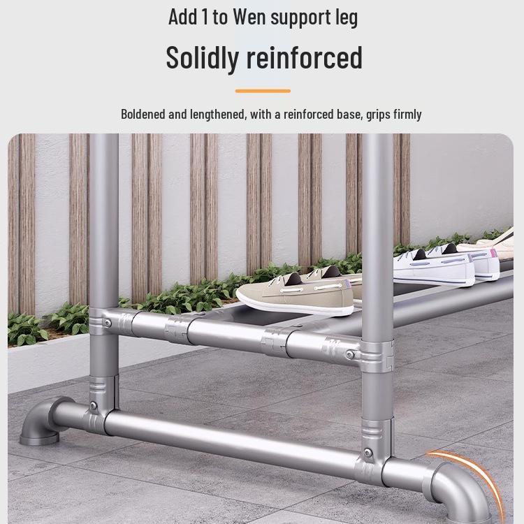 Floor-Standing Indoor Clothes Drying Rack for Bedroom and Balcony