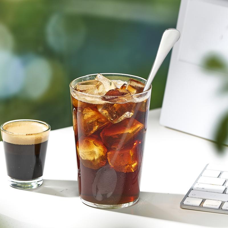 8pcs Stainless Steel Spoon Thicken Home Dinner Public Spoon Long Handle Soup Spoons Round Head Buffet Serving Tableware