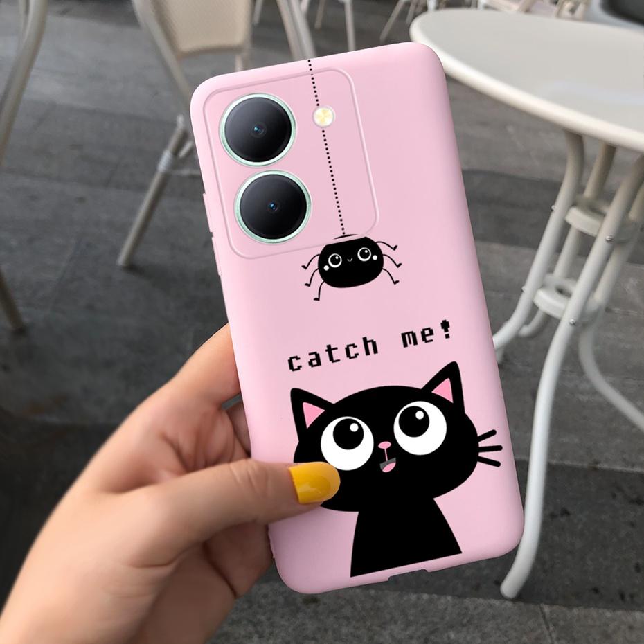 For Vivo Y36 Case 2023 Cute Love-heart Pattern Jelly Silicon Soft Phone Back Cases Cover For VivoY36 Y 36 4G 5G V2247