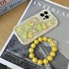 Applicable Iphone17Promax Pearl Flower Tulip Phone Case Apple 15 Glitter Sequins 16 Case
