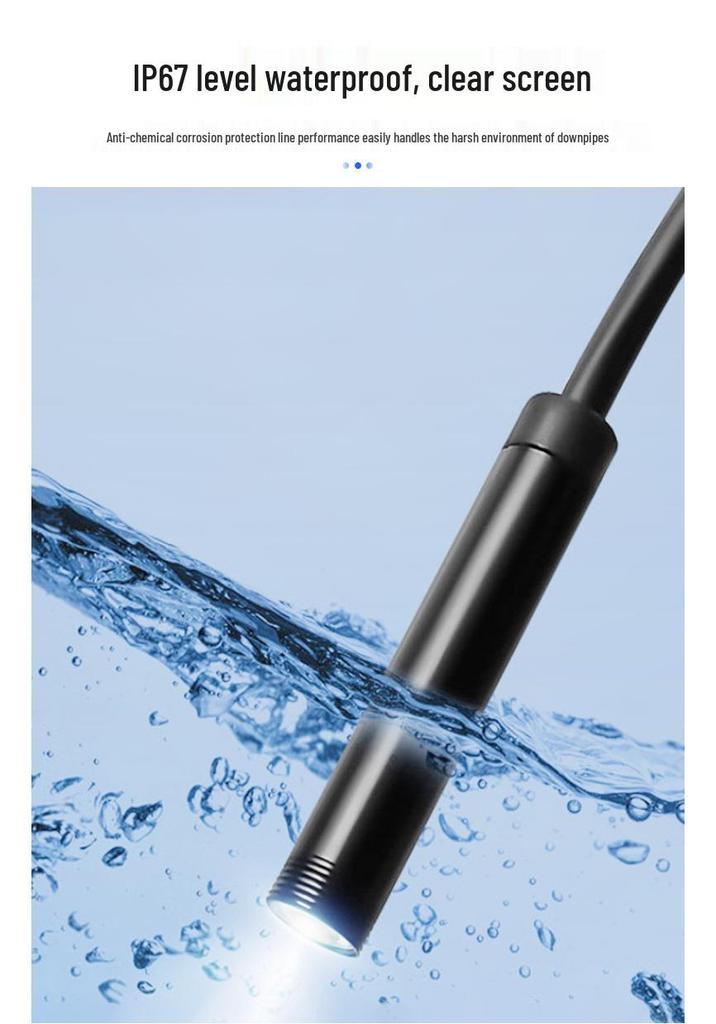 Endoscópio Móvel HD Tipo-C de 5,5 mm para Inspeção Industrial e de Tubulações