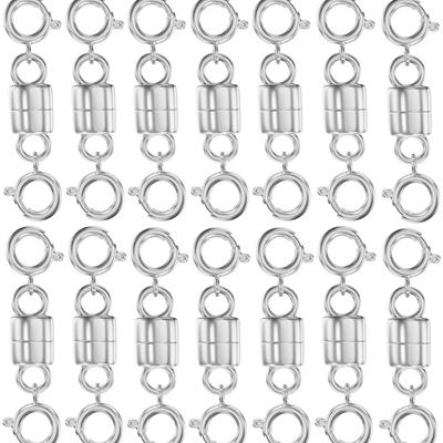 10Pcs/Set Magnetic Necklace Clasps and Closures Beads Chain Extender For Bracelet Safety Magnetic Locking Jewelry Making