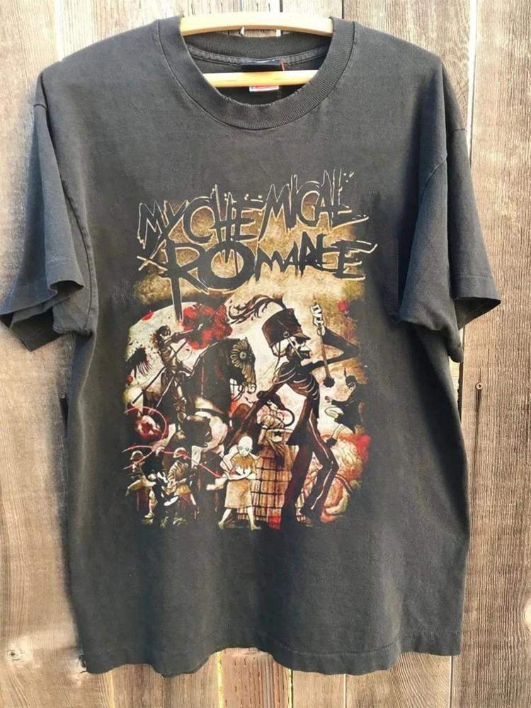 

My Chemical Romance Band charcoal color reprint unisex shirt Men Women S-5XL Unisex T-Shirt S