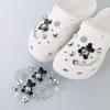 TikTok Trendy Rhinestone Shoe Buckle & Flower Decor for Crocs