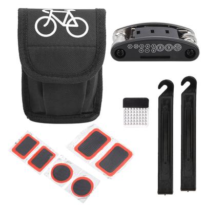 16-in-1 faltbares Fahrrad-Reifenreparaturwerkzeug-Kit Multifunktions-Wartungs-Reifenhebel