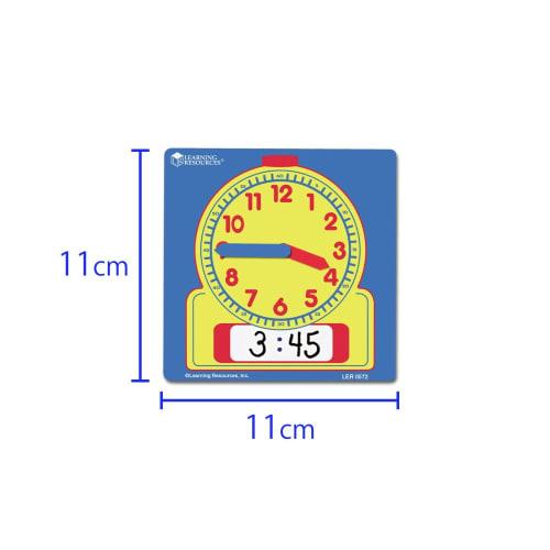 Learning Resources Teaching Tools Learning Clock Write and Erase for Students Set of 10 11cm LER0572 Genuine Product