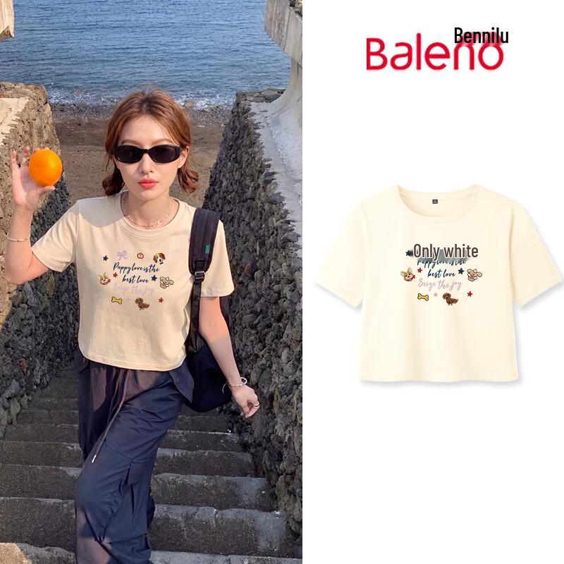 Baleno Women s Cotton Crew Neck T-Shirt L