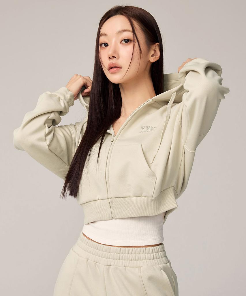 Xexymix Warm Cotton Crop Zip-Up Hoodie Xtfhj01H4 (A Type)