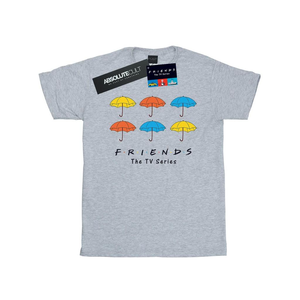 Friends Girls Colored Umbrellas Cotton T-Shirt