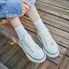 Skono Grunge Canvas Sneakers / White