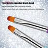 1pcs Poly Gel Brush Pen Dual Ended 2 IN 1 Design Nail Brush And Spatula Stainless Steel Gel Nail Brush For Nails Extension Gel