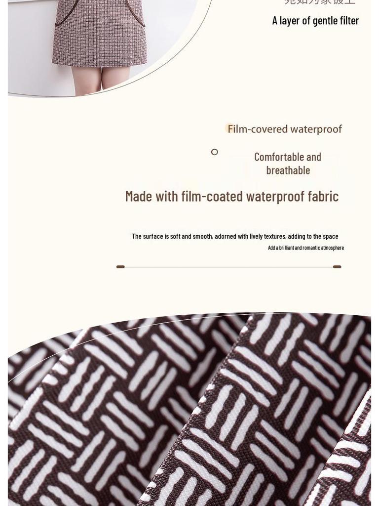 2024 Waterproof Oil-Proof Cooking Apron: Summer Thin Style, Cape Design, Large Pocket for Home Kitchen Use