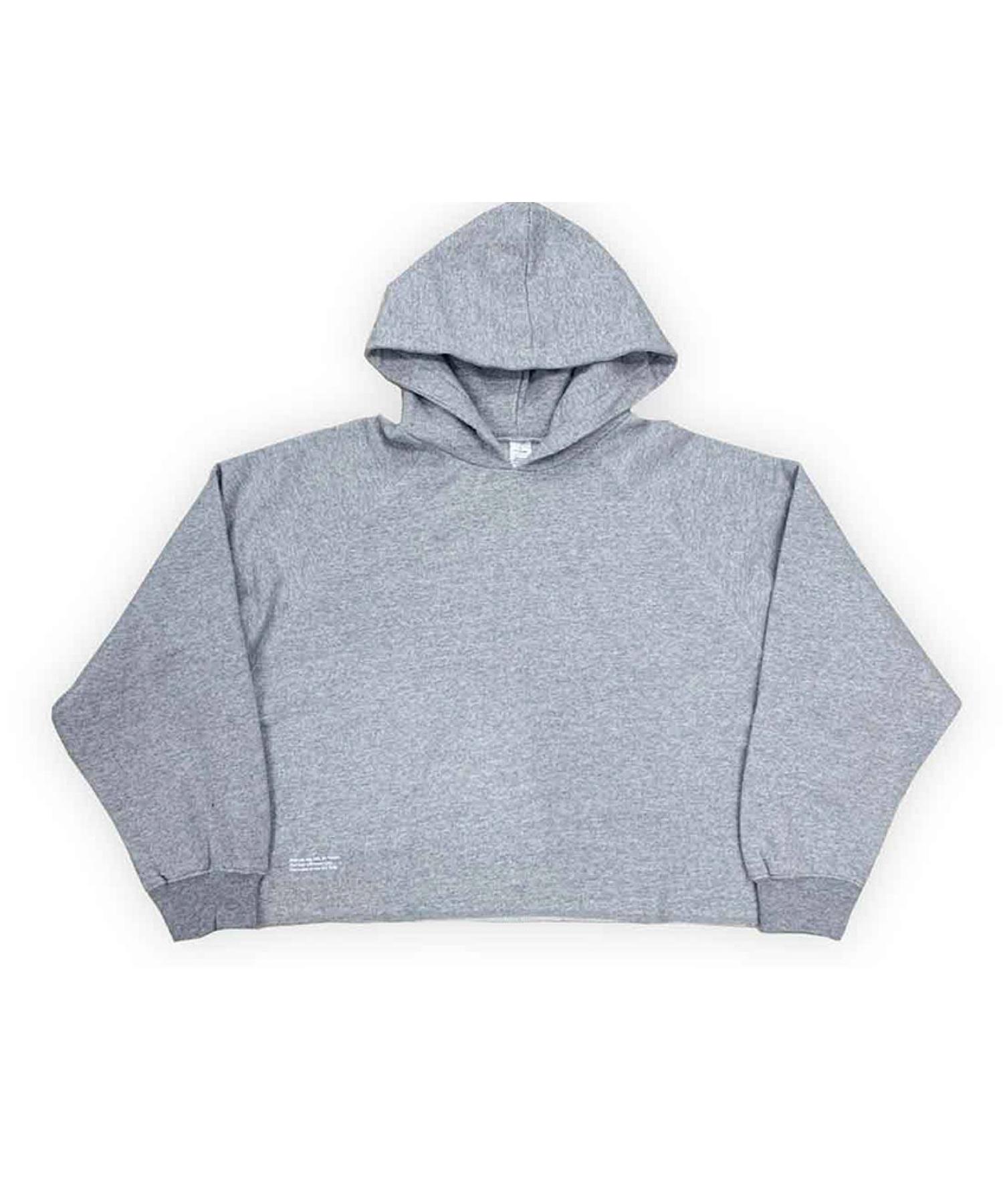 Love Your Body Crop Hoodie (Melange Heather Grey) Melange Heather Grey / Free