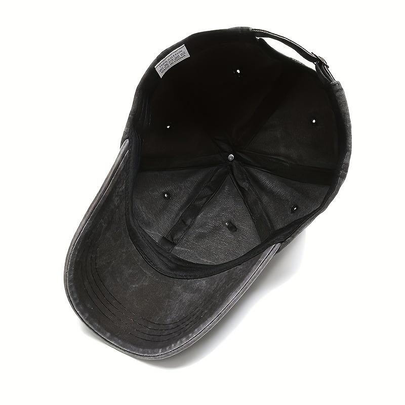 Berretto da Baseball Lavato Stampato Retro Vecchio Berretto con Visiera Cappellino da Padre Europeo e Americano Berretto da Baseball da Uomo
