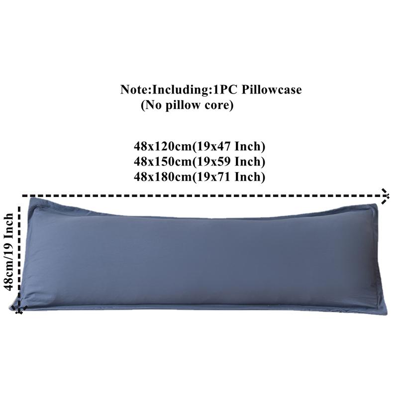 New Skin-friendly Couple Pillowcase Cozy Polyester Long Pillow Case Large Size 120 150 180cm Pillow Cover Hugging Pillow Case
