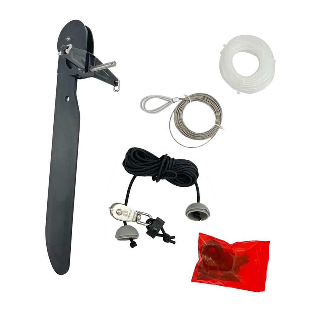 Universal Kayak Rudder Nylon Foot Control Steering System Boat Handle Accessory for Canoe Sailboat Marine Equipment