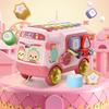Bus Toys Multi-functional Rattle Puzzles Knocking Piano Drag Bus Early Educational Toys Gifts For Boys Girls