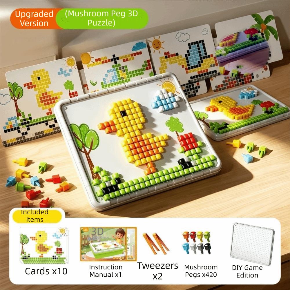Konzentrationstraining Steckenpuzzle Brettspiel Pilznagel Puzzle Brettspiel Geburtstagsgeschenke