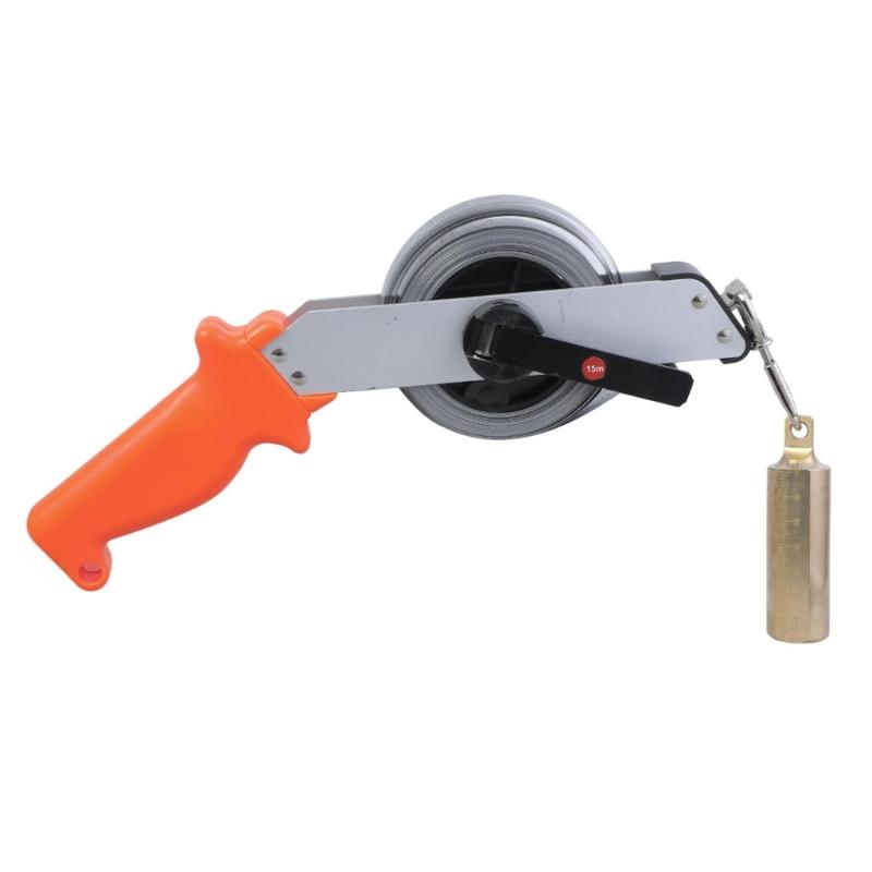 Oil Gauging Tape with Brass Plumbs Bob Double side Scale Steel Oil Gauging Tape for Precise Depth Measurement in Vessels