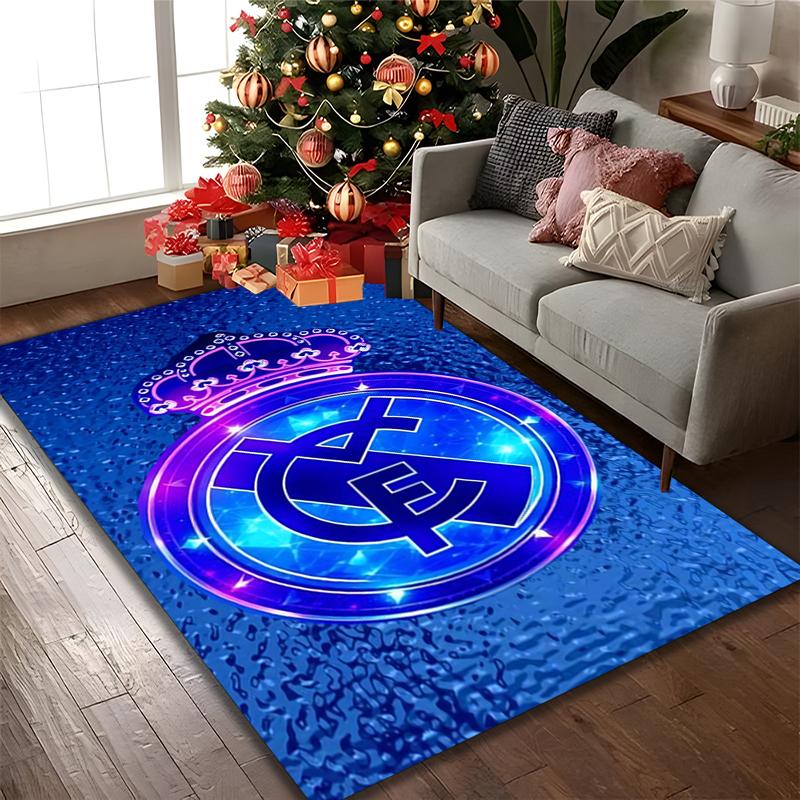 1pc Area Rug Appropriate for Office, Real Madrid Carpet, Versatile Printed Chair Rug, Durable Home Sofa Carpet