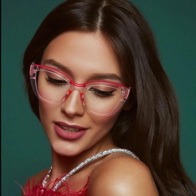 Neue Katzenauge Anti-Blaulicht Lesebrille für Damen Trendige High-Definition Komfort Altersweitsicht Brille Dioptrien 0 bis +4,0