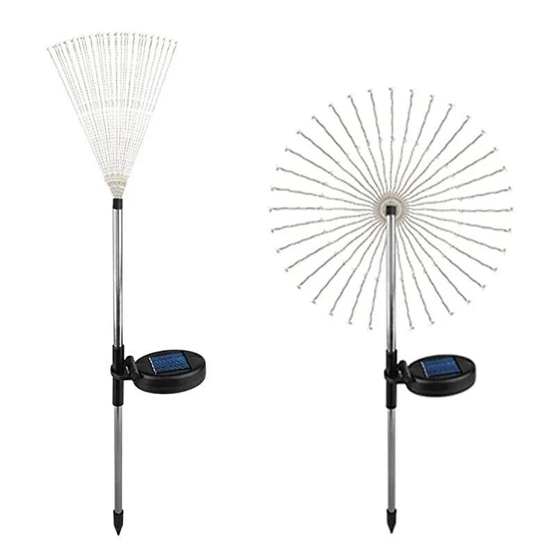 200LED LED Solar Fireworks Lights Outdoor Grass Globe Dandelion Lamp for Garden Lawn Landscape Lamp Holiday Light