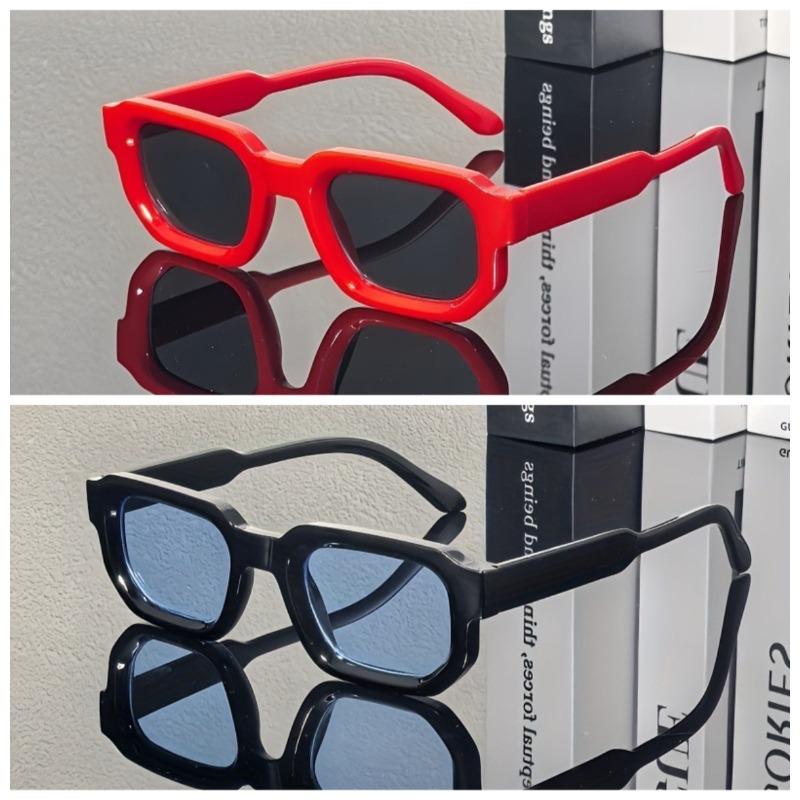 2/3pcs futuristic fashion glasses, unisex, great for daily & street style.