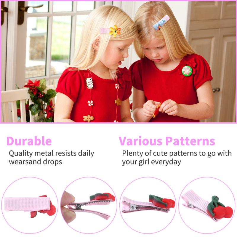 60pcs Baby Girls Hair Clips Cute Cartoon Hairpin Hair Barrettes Accessories Styling Tools