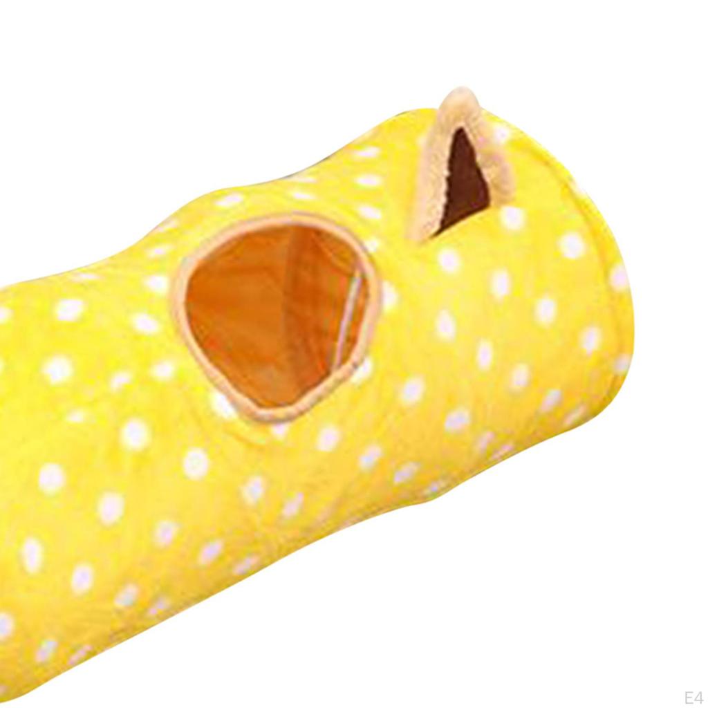Cat Toys Tunnel Exercising Supply Playing Peepholes Toy Hides Interactive Tube Collapsible Training