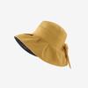 Women's Summer Panama Sun Hat with Bow UV Protection Big Brim Face Sunscreen Bucket Cap for Outdoor Activities