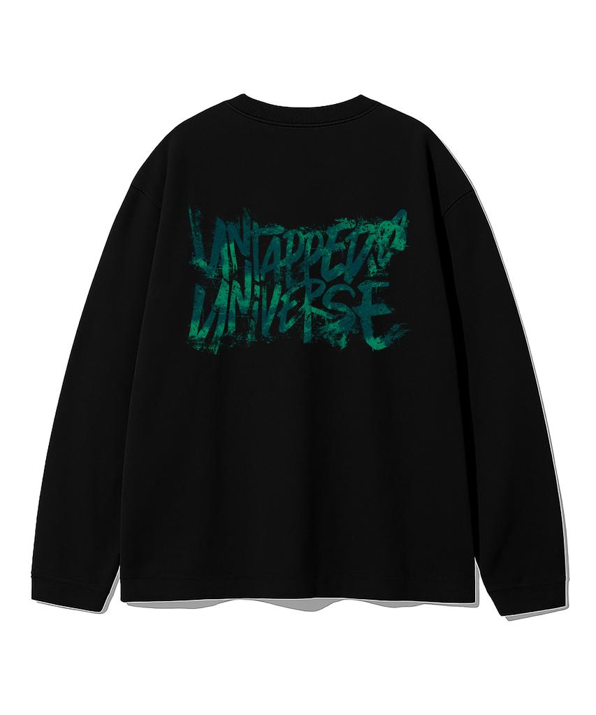 UNTAPPED STUDIO Universe Painting Scratch Oversized Long Sleeve T-Shirt 8 Colors (Type A)