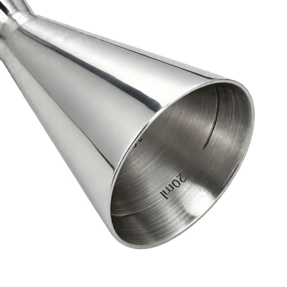 Glossy Finish Stainless Steel Jigger Double Sided Bar Jigger Premium Wine Measuring Cup Party