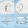 Copper Heart-Shaped Series Open Rings Pink Love Irregular Shape Ring Appropriate For WomenS High-End Jewellery Gifts