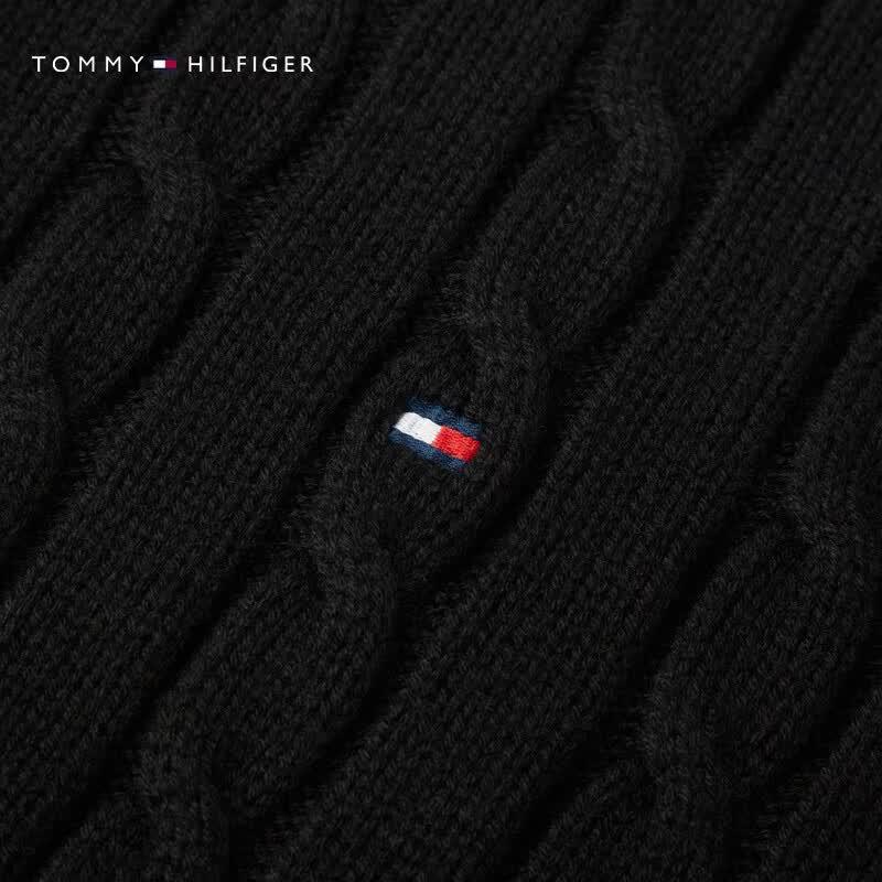 Tommy Hilfiger Men's Wool Blend Cable Knit Pullover Sweater