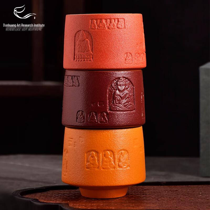 Dunhuang Art Peace & Joy Ten Thousand Buddhas Ceramic Tea Set