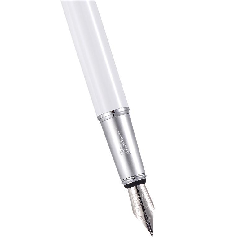 Pimio (Pimio) Calligraphy Pen with Bent Tip, Hard Nib, for Men And Women, Adult And Student Use, Fine Point 1.0mm, 916 Mubai White