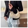 Elegante Leder-Schleifen-Umhängetasche Große Kapazität Einfarbige Crossbody-Tasche Koreanischer Stil Damen-Handtasche Damen